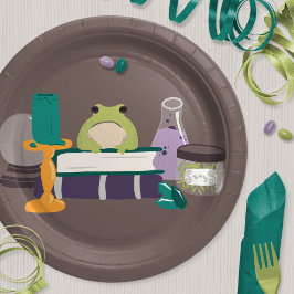 Witch Spell Ingrediënten Halloween Papieren Bordje