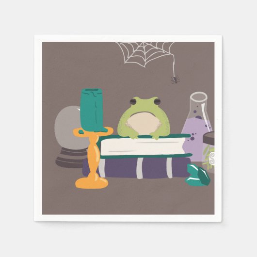 Witch Spell Ingrediënten Halloween Servet (Voorkant)