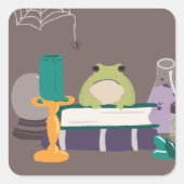 Witch Spell Ingrediënten Halloween Vierkante Sticker (Voorkant)