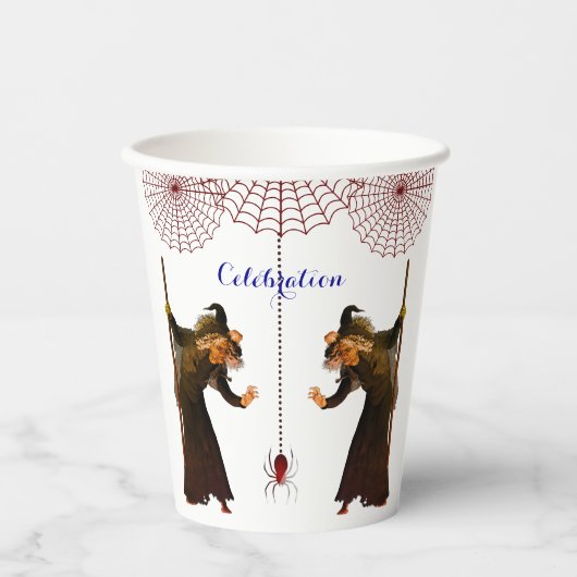 Witch Spooky Papieren Bekers (Voorkant)