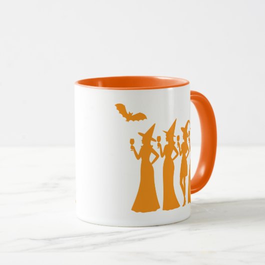 Witch Squad Silhouette Halloween Party Mok (Voorkant rechts)