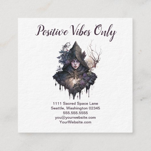 Witch Square Visitekaartje (Achterkant)