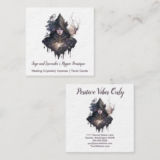 Witch Square Visitekaartje (Voorkant / Achterkant)