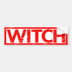 Witch Stamp Bumpersticker