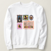 Witch Stamps Women’s Halloween Sweatshirt | Cozy  (Design voorkant)