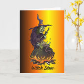 Witch Stew Wenskaart Kaart (Gele Bloem)