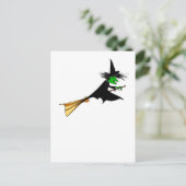 Witch Surrender Broomstick Briefkaart (Staand voorkant)