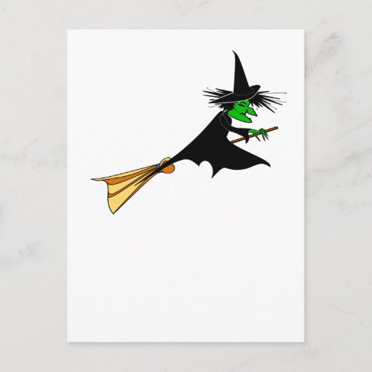Witch Surrender Broomstick Briefkaart (Voorkant)