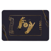 Witch Tarot Kaart Magneet (Horizontaal)