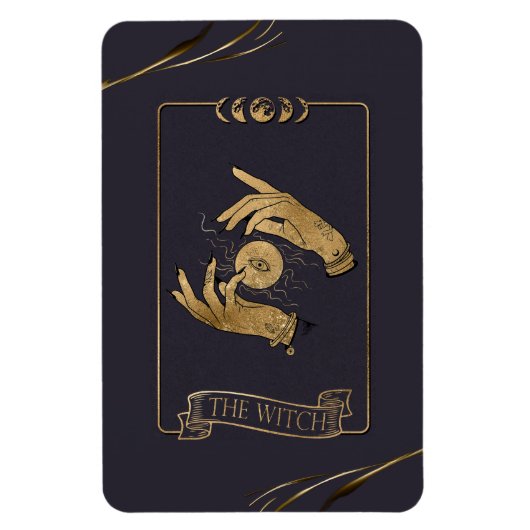 Witch Tarot Kaart Magneet (Verticaal)