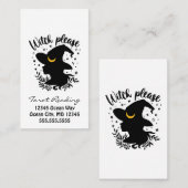 Witch Tarot Reading Business Card Visitekaartje (Voorkant / Achterkant)