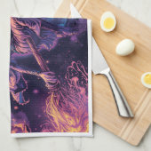Witch tea towel theedoek (Quarter Fold)