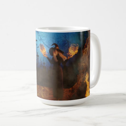 Witch tegen brand koffiemok (Voorkant rechts)