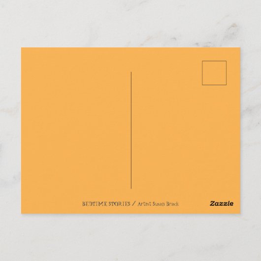 WITCH TELLING SPOOKY BEDTIME STORIES, HALLOWEEN BRIEFKAART (Achterkant)