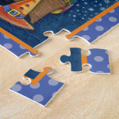 WITCH TELLING SPOOKY BEDTIME STORIES, HALLOWEEN LEGPUZZEL (Zijkant)