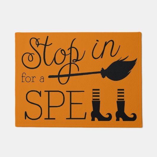 Witch Thleed Halloween Decoration Deurmat (Voorkant)