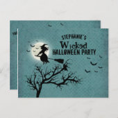 Witch Uitnodiging Briefkaart (Voorkant / Achterkant)