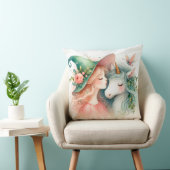 Witch Unicorn Magic Fantasy Art Boho Home Decor Kussen (Stoel)