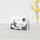 Witch-vakantie Yule-kaart "Thoughts of the Season" Kaart (Gele Bloem)