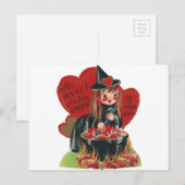  "Witch"-Valentijn Feestdagenkaart (Voorkant / Achterkant)