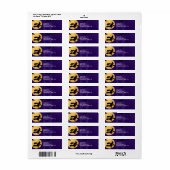 Witch, Vampire en Adresetiketten met haunted House Etiket (Full Sheet)