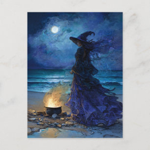 Witch van het Moonlit Zee Briefkaart
