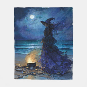 Witch van het Moonlit Zee Fleece Deken