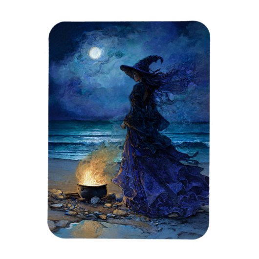 Witch van het Moonlit Zee Flexible Magneet (Verticaal)