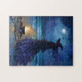 Witch van het Moonlit Zee Legpuzzel (Horizontaal)