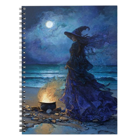 Witch van het Moonlit Zee Notitieboek (Voorkant)