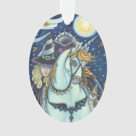 WITCH VAN SLEEPY HOLLOW Halloween ORNAMENT Oval (voorkant)