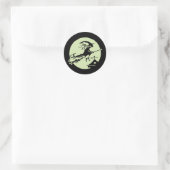 Witch Vane Moon Ronde Sticker (Tas)