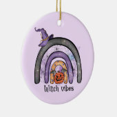 Witch Vibes Black Rainbow Keramisch Ornament (Rechts)