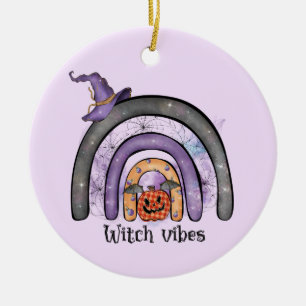 Witch Vibes Black Rainbow Keramisch Ornament