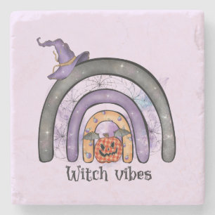 Witch Vibes Black Rainbow Stenen Onderzetter