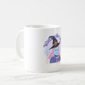  Witch Vibes Only Aesthetic Halloween Mug Koffiemok (Voorkant links)
