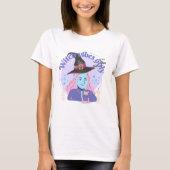 Witch Vibes Only Aesthetic Halloween T-Shirt (Voorkant)