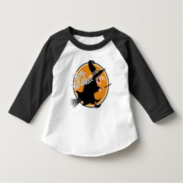 Witch vliegt op Broomstick Happy Halloween T-shirt