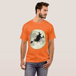 Witch vliegt op volle maan T-shirt