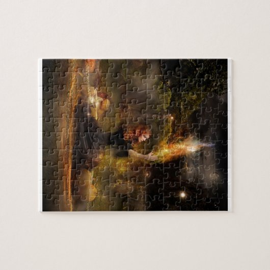 Witch voert Magic Circle Spells uit Legpuzzel (Horizontaal)