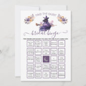 Witch Vrijgezellenfeest Vind de Gast BINGO Kaart (Voorkant)