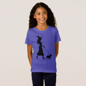 Witch Walking Frenchie T-shirt (Voorkant volledig)