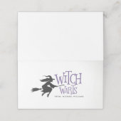 Witch Warts Halloween Snoep Bag Topper Plaatskaartje (Buitenkant ongevouwen)