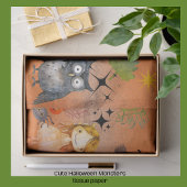 Witch Way? Cute Monsters Halloween Tissue Paper  Tissuepapier