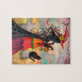 Witch Way Fantasy Halloween Art van Molly Harrison Legpuzzel (Horizontaal)