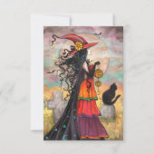 Witch Way Halloween Heksenkunst Kaart (Voorkant)