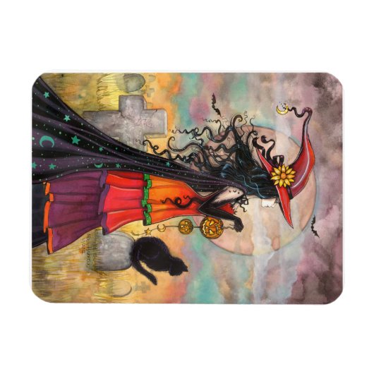 Witch Way Halloween Heksenkunst Magneet (Horizontaal)