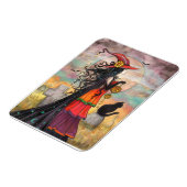 Witch Way Halloween Heksenkunst Magneet (Linkerzijde)