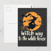 Witch Way naar de verkiezingen in het Witte Huis K Briefkaart (Voorkant / Achterkant)