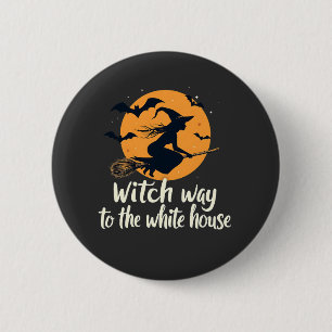 Witch Way naar de verkiezingen in het Witte Huis K Ronde Button 5,7 Cm